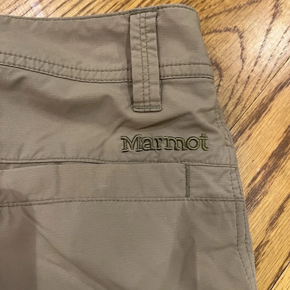 Marmot Arch Rock‎ Pants Mens 36x32 Tan Nylon Cargo Hiking Outdoor Performance